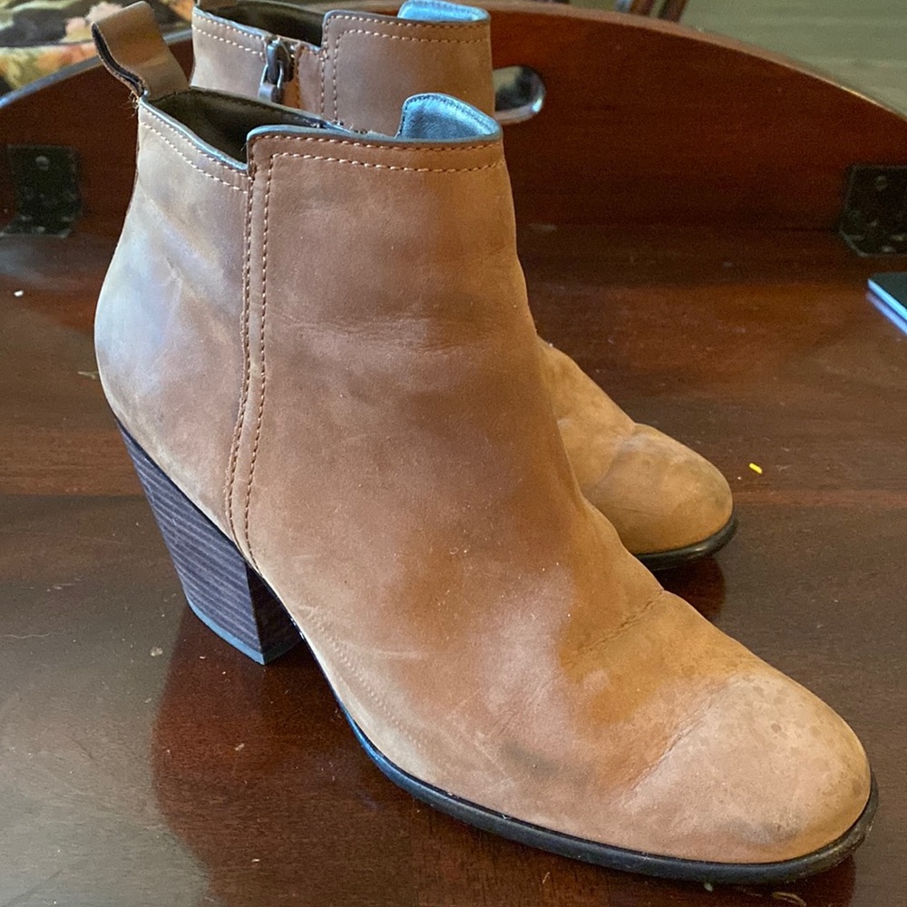 Cole Hahn Brown Suede Booties